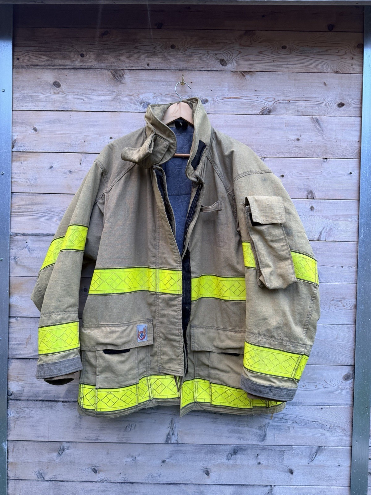 Vintage Cairns RS1 Firefighter Turnout Bunker Coat PBI Kevlar Lined LCFD? 73