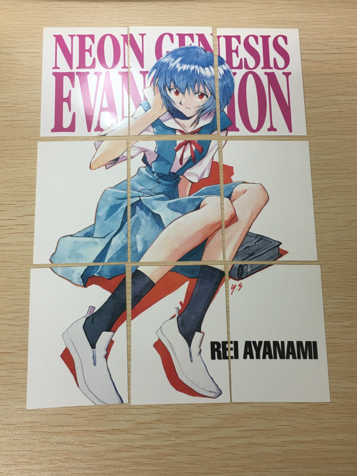 REI AYANAMI Carddass Masters Evangelion PP 9 Card cards Set Japan 1997 Bandai REI AYANAMI Carddass Masters Evangelion PP 9 Card cards Set Japan 1997 Bandai