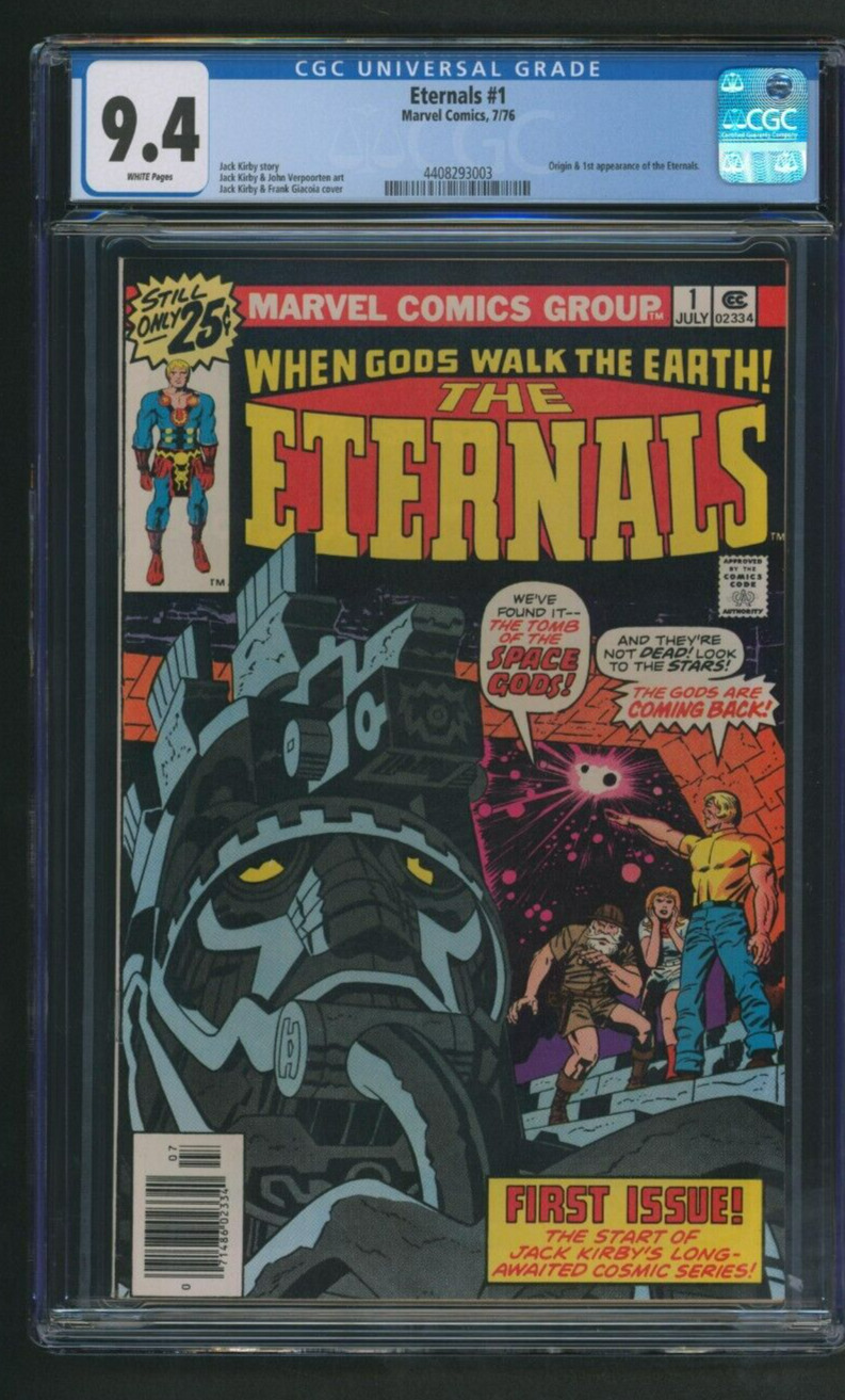 Eternals #1 CGC 9.4 Marvel 1976 1st app. Eternals, Ikaris, Makkari, Kro