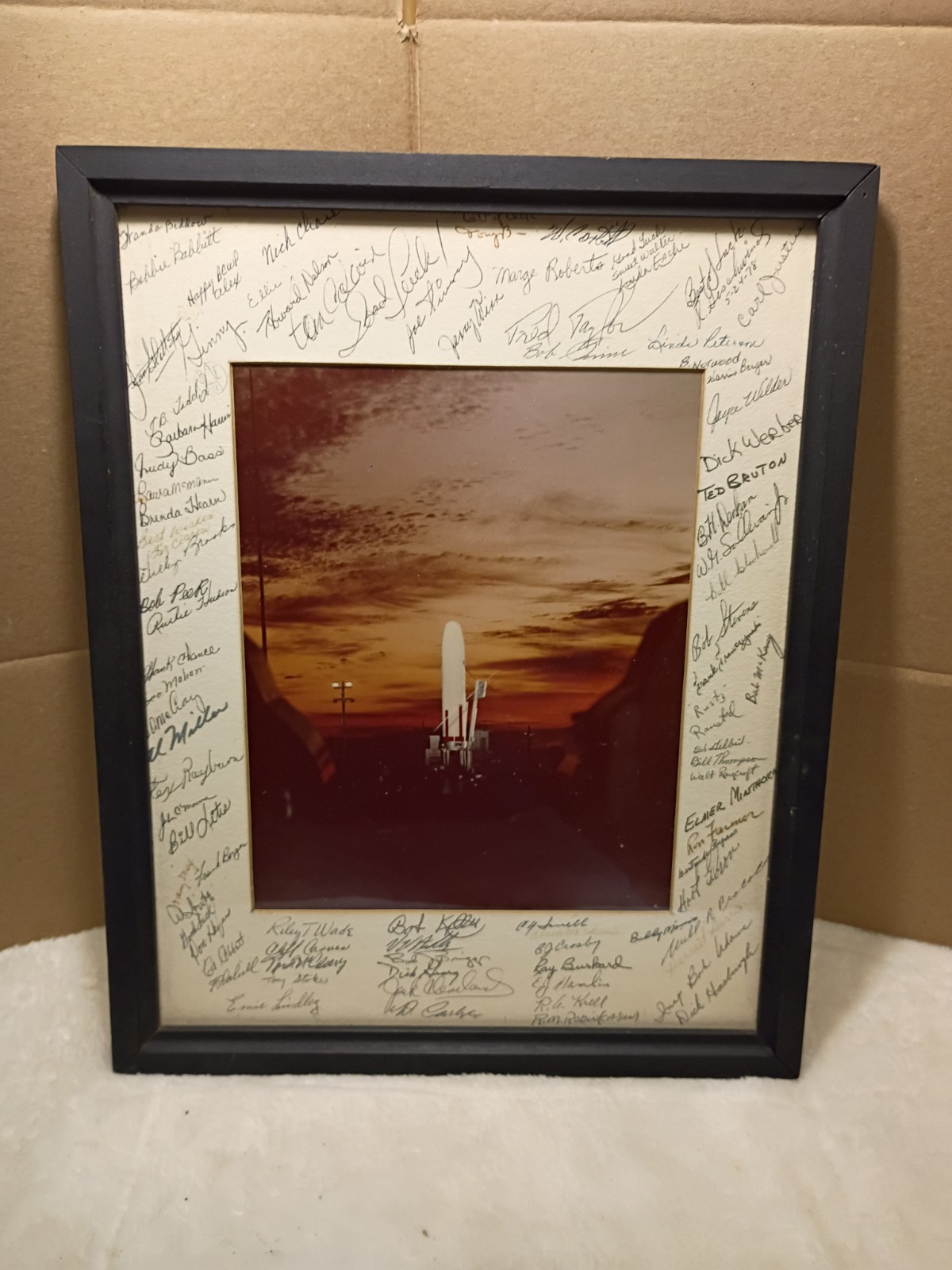 Rare Trident 1 C4 (C4X-21) Staff Autographed Rocket Poster Kennedy Florida 1979 Rare Trident 1 C4 (C4X-21) Staff Autographed Rocket Poster Kennedy Florida 1979