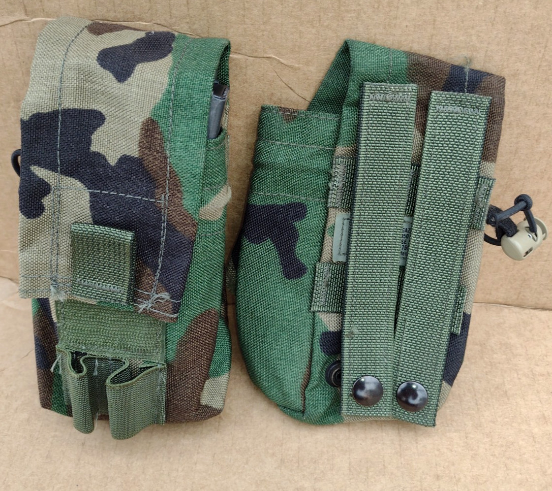 (1) SDS RACK WOODLAND MAG POUCH DOUBLE CQB STYLE 4050