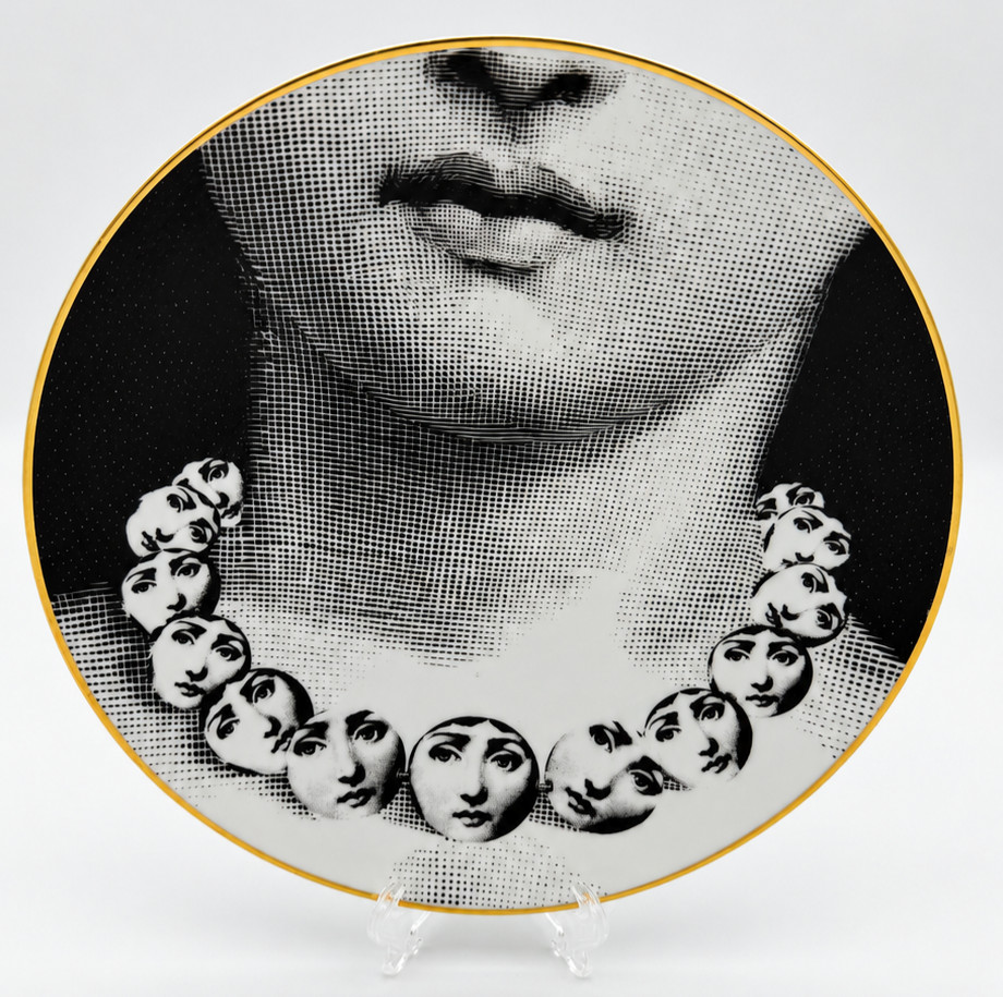Rosenthal Fornasetti Tema e Variazioni Motiv 4 Porcelain Plate Germany 9.25\