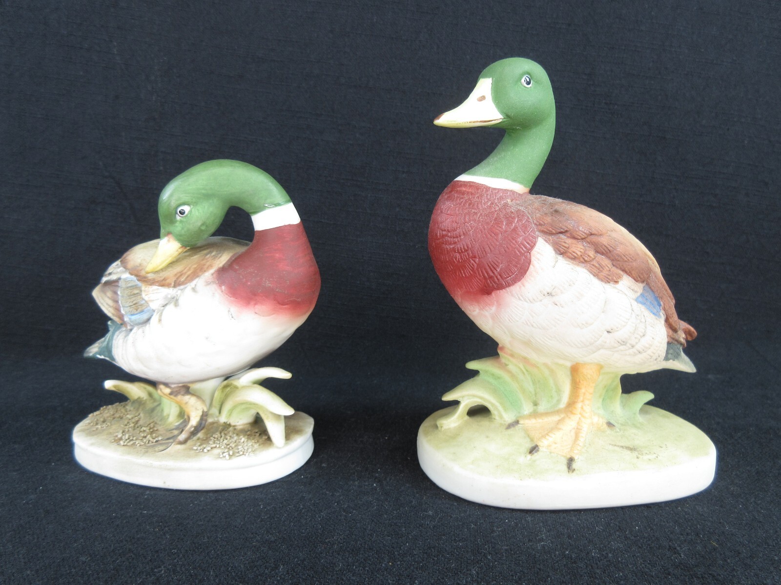 Pair of Lefton Mallard Duck Figurines-Mint