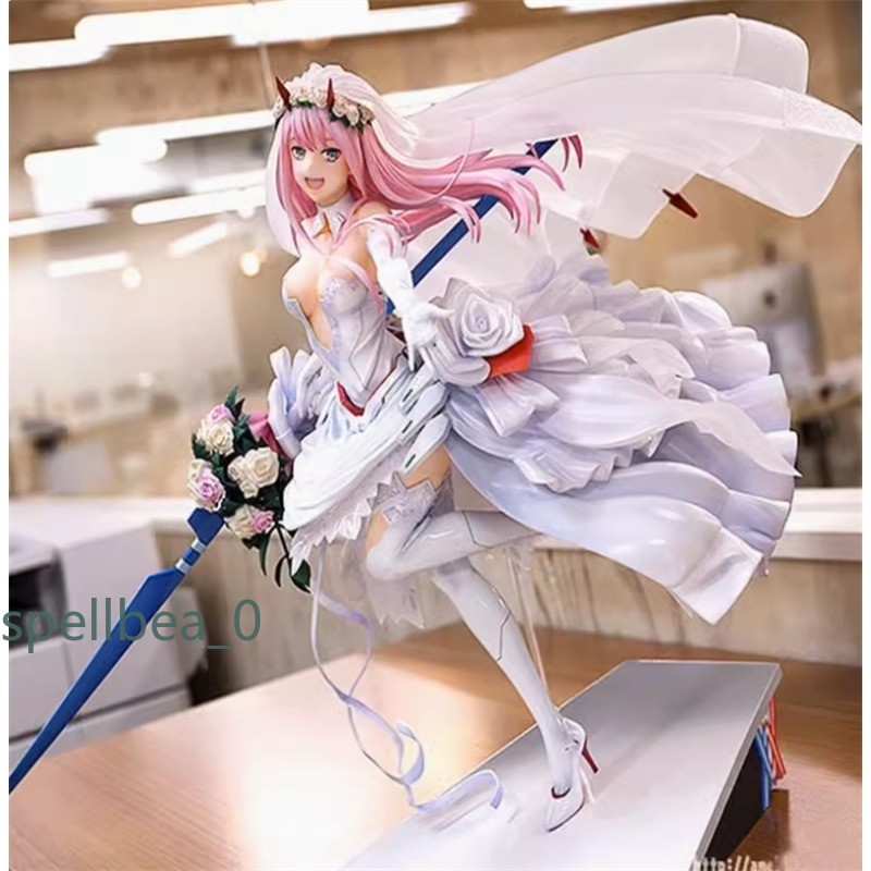 Darling in the FRANXX Zero Two Wedding Dress Ver. PVC Figure Model 28cm Box Gift Darling in the FRANXX Zero Two Wedding Dress Ver. PVC Figure Model 28cm Box Gift