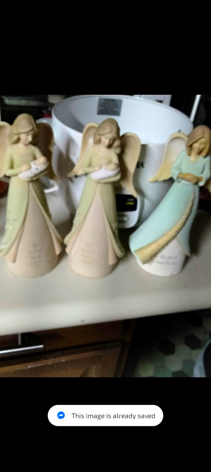 Enesco Foundations Angel Resin Figurines, Multicolor Set of 3 (2023)