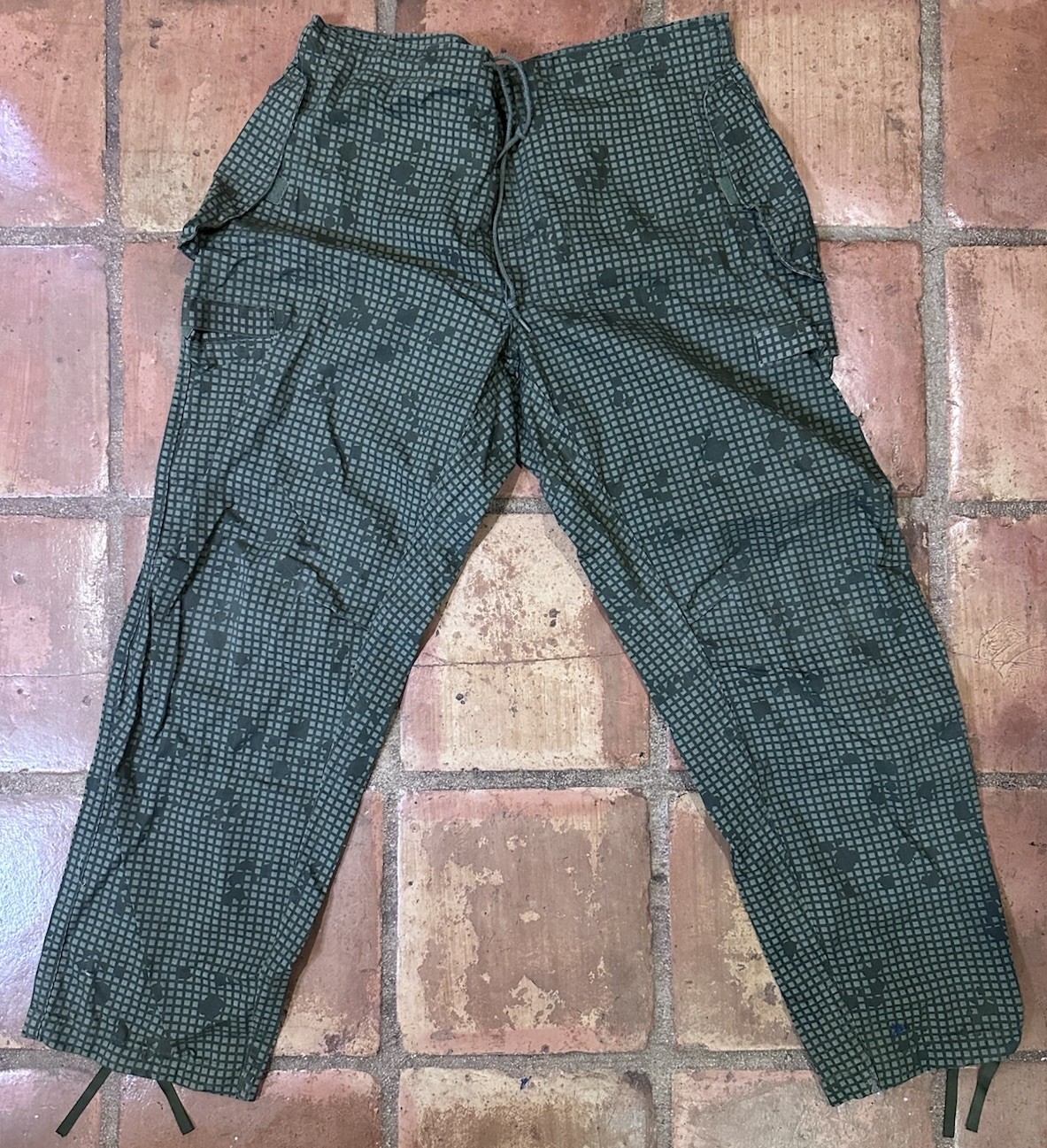 VTG 1980s USGI DNC CAMO PANTS 8415-01-102-6292 MR TROUSERS NIGHT CAMOUFLAGE