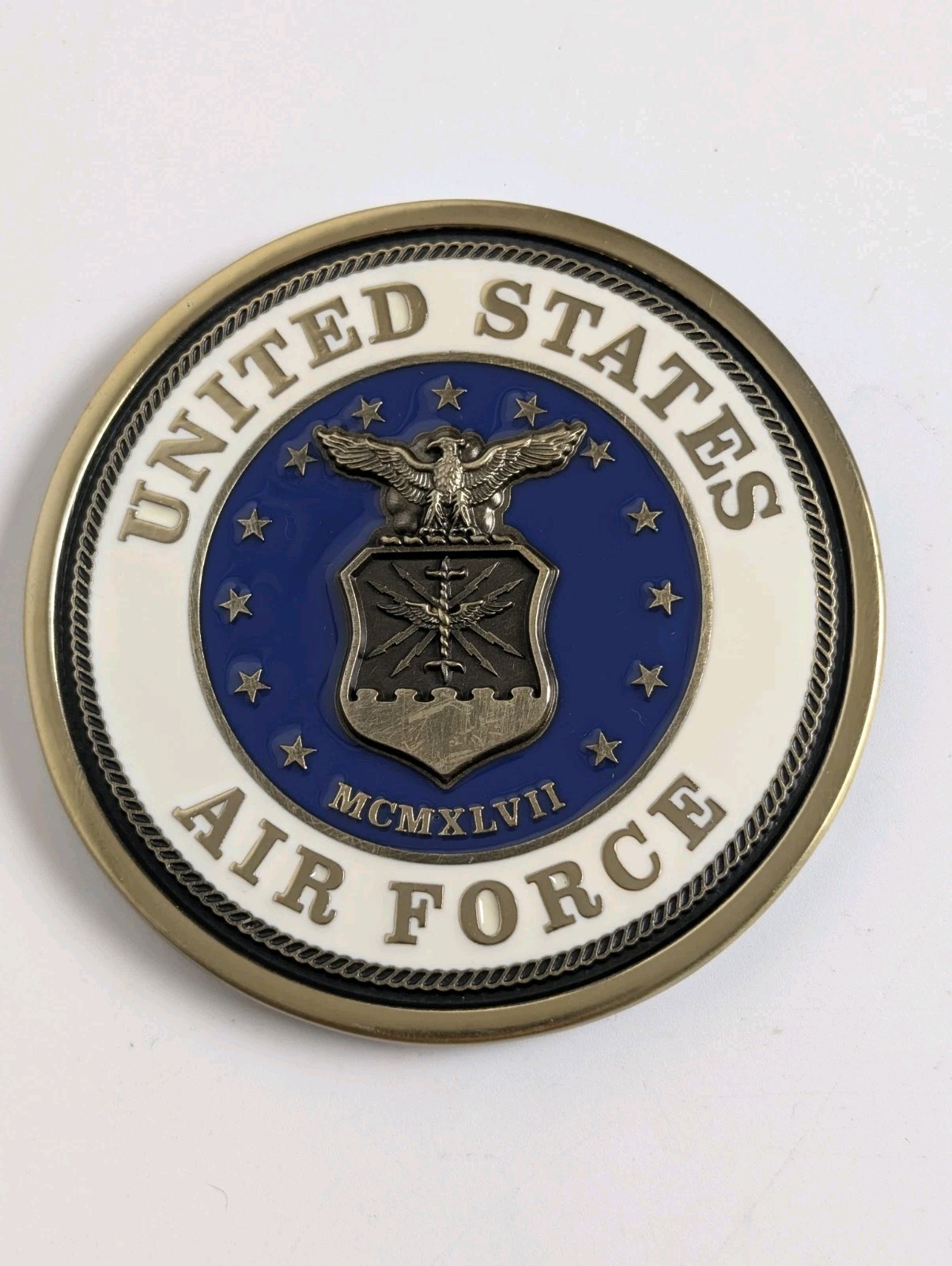 Batesville LifeStories US Air Force USAF Magnetic Casket Medallion 4-1/8\
