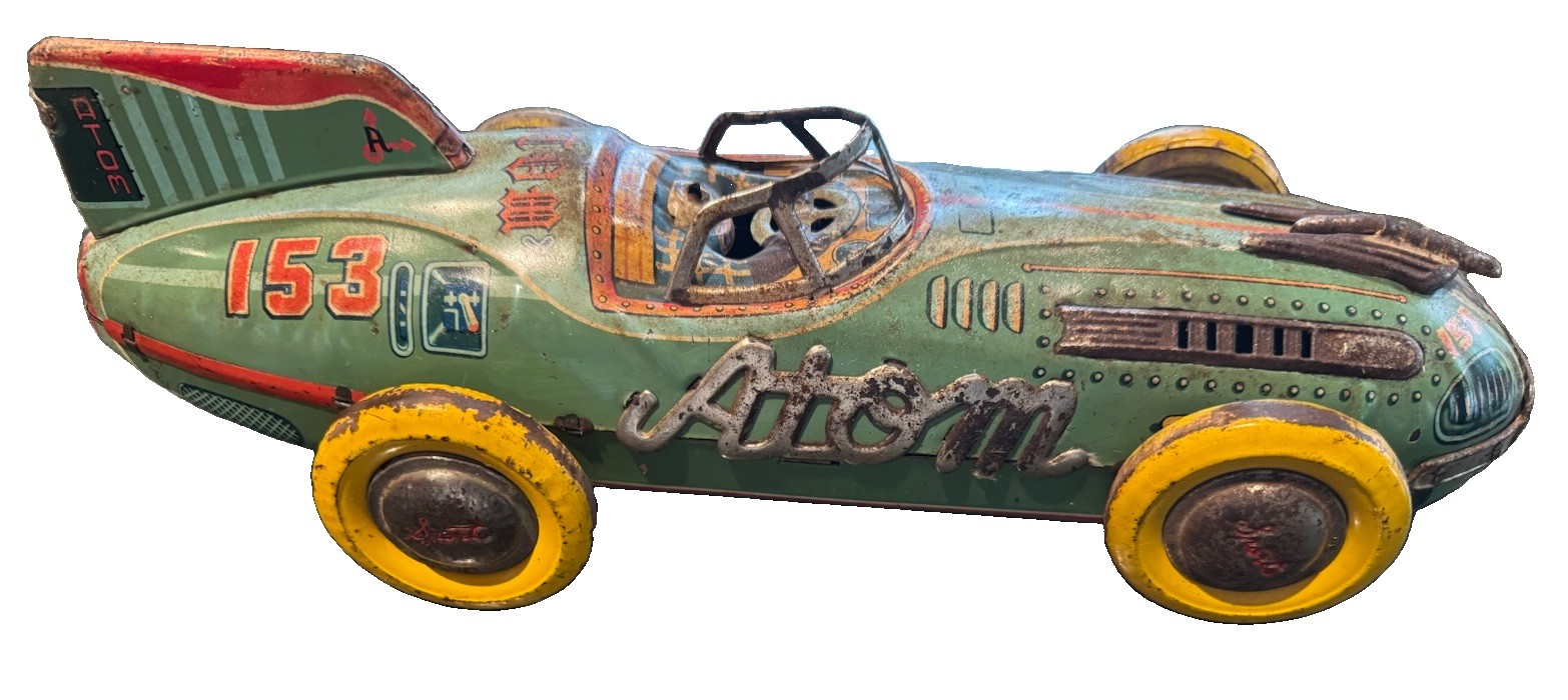 Rare Vintage Atom Car # 153 By Yonezawa ( Missing Driver )