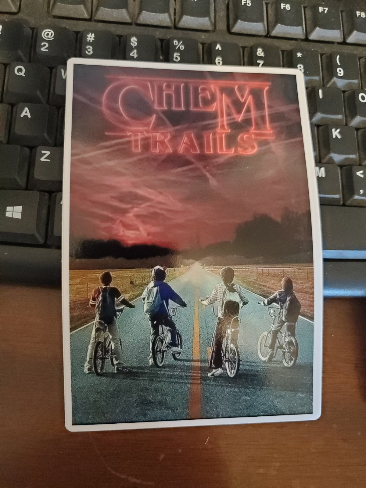 STRANGER THINGS STICKERS Geo-Engineering MK ULTRA Chemtrails 5x6\