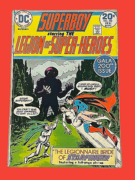 Superboy #200 1974 DC Comics Bronze Age Legion of Super-Heroes Nick Cardy