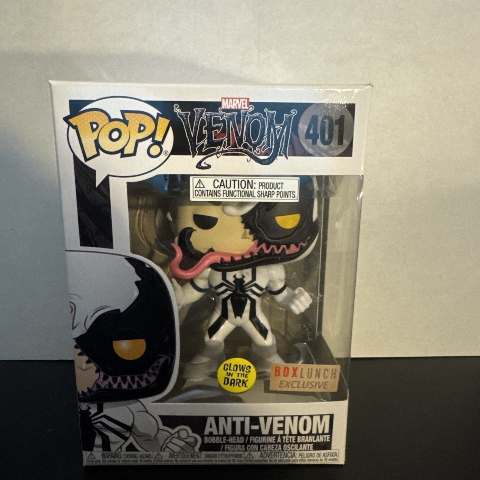 Funko Pop Marvel - Anti-Venom (Eddie Brock) Glow GITD Boxlunch Excl. #401