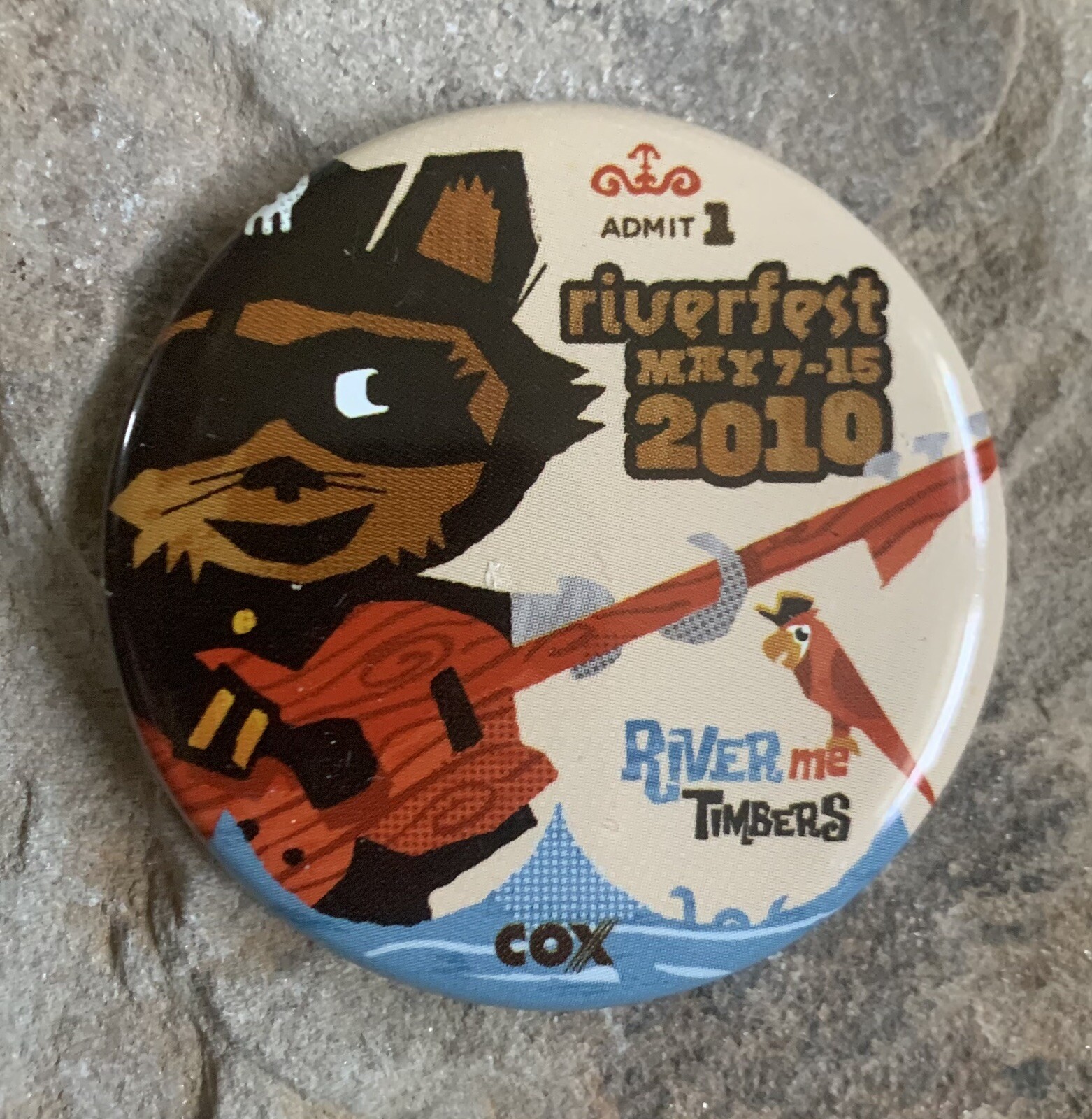 Wichita Riverfest 2010 Button-Good condition.