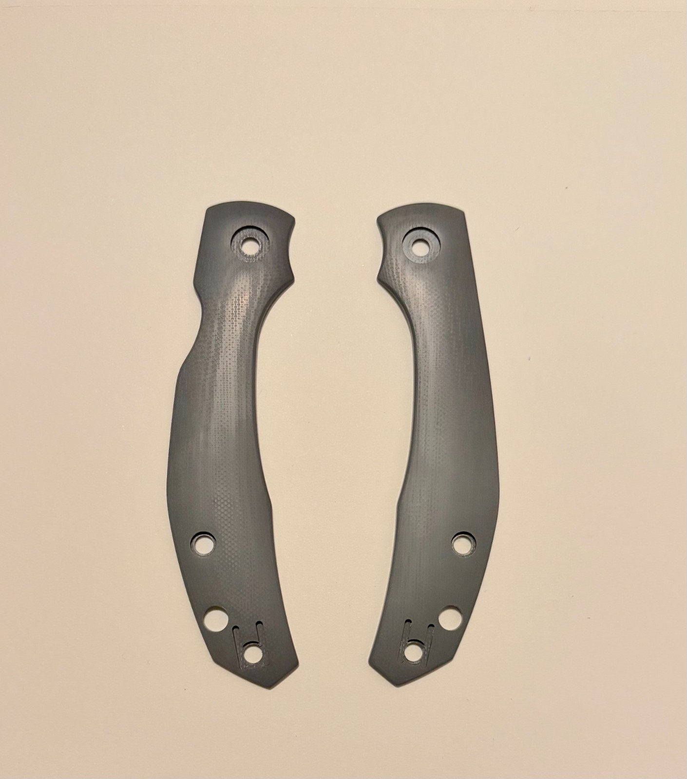 Spyderco Kapara Rare OEM Factory Grey G10 Scales Smooth DLT Exclusive