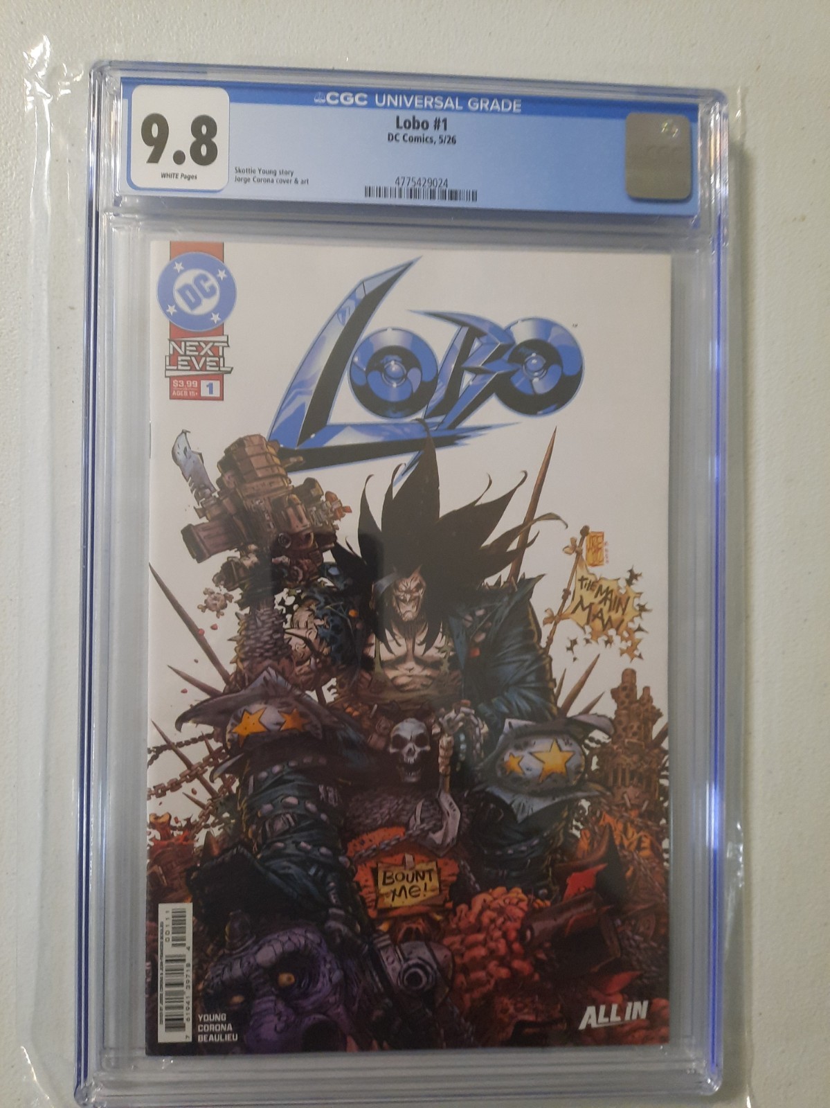 Lobo #1 2026 CGC 9.8 New Slab Supergirl Superman 