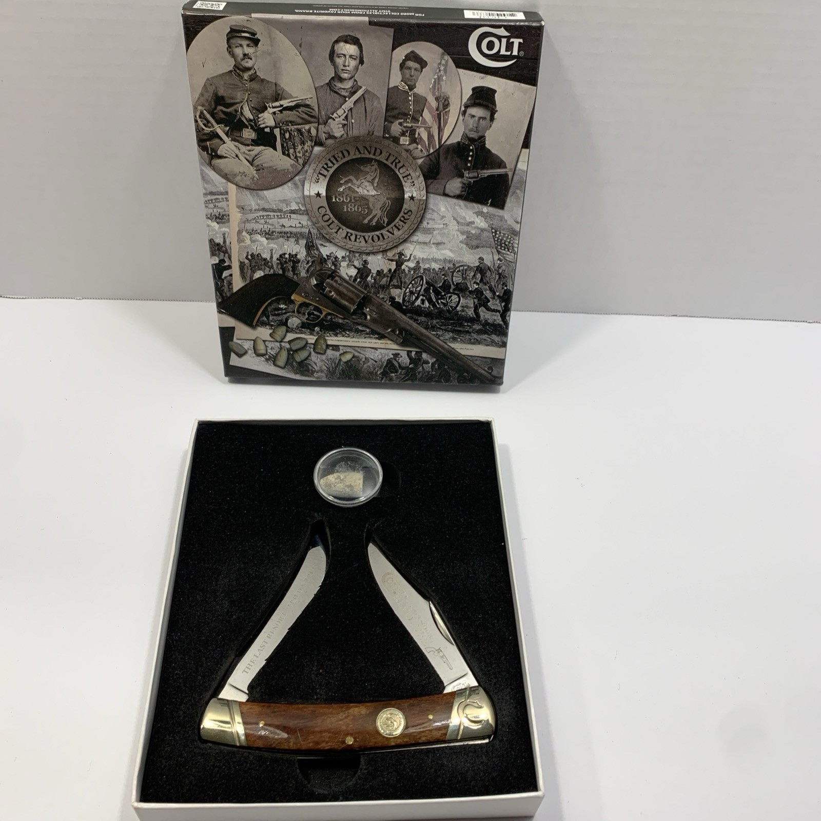 Rough Ryder CIVIL WAR SET Last Meeting LEE JACKSON Colt KNIFE Bullet RR1534 NEW