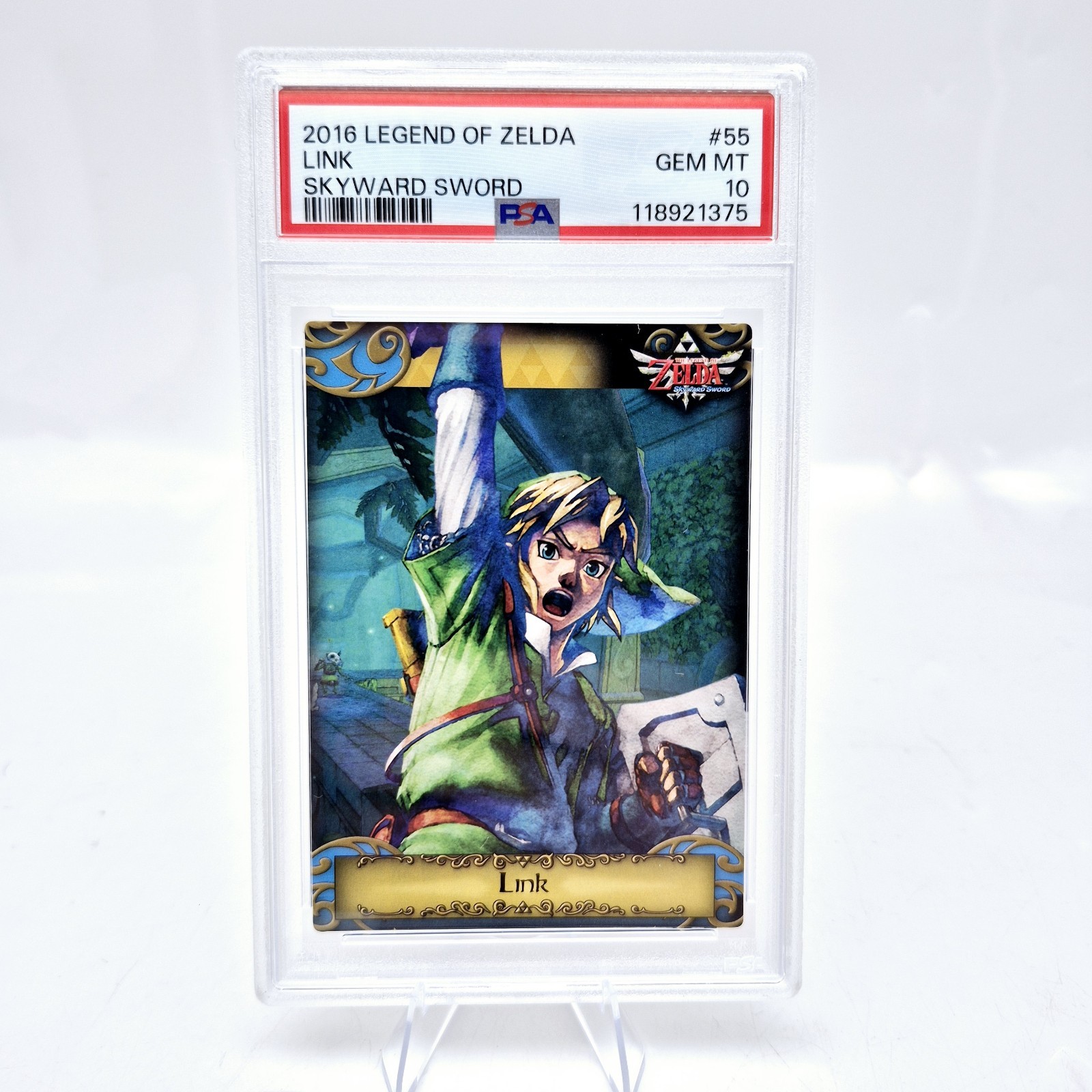 Legend of Zelda Skyward Sword Link #55 PSA 10 2016 Enterplay 