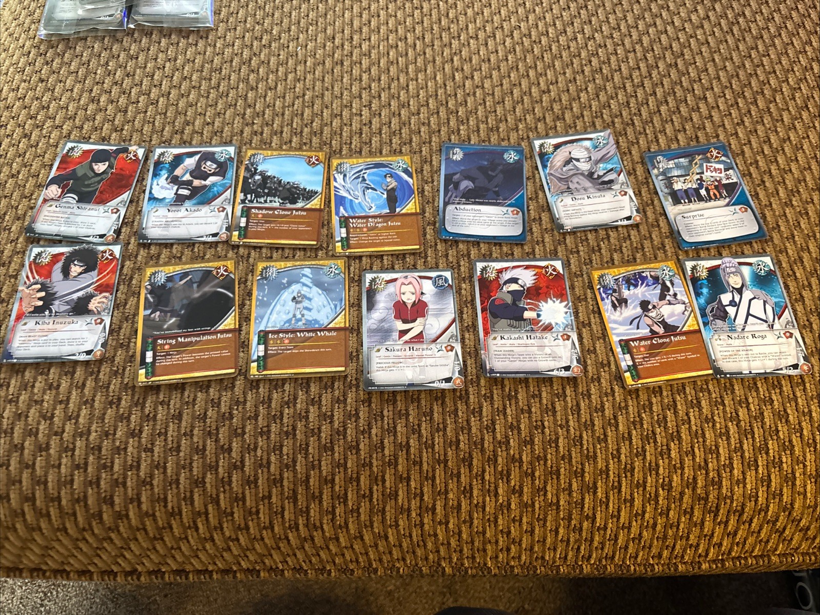14 Pc Lot Of Mixed naruto cards, See Photos