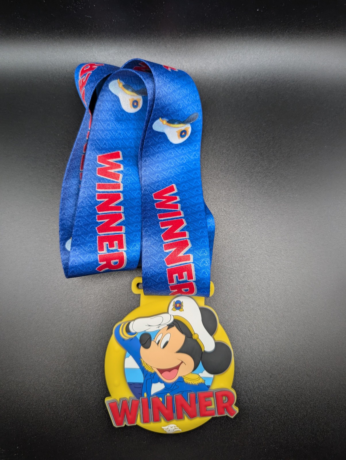Disney Cruise Line Winner Medallion Multiple Characters w/Lanyard