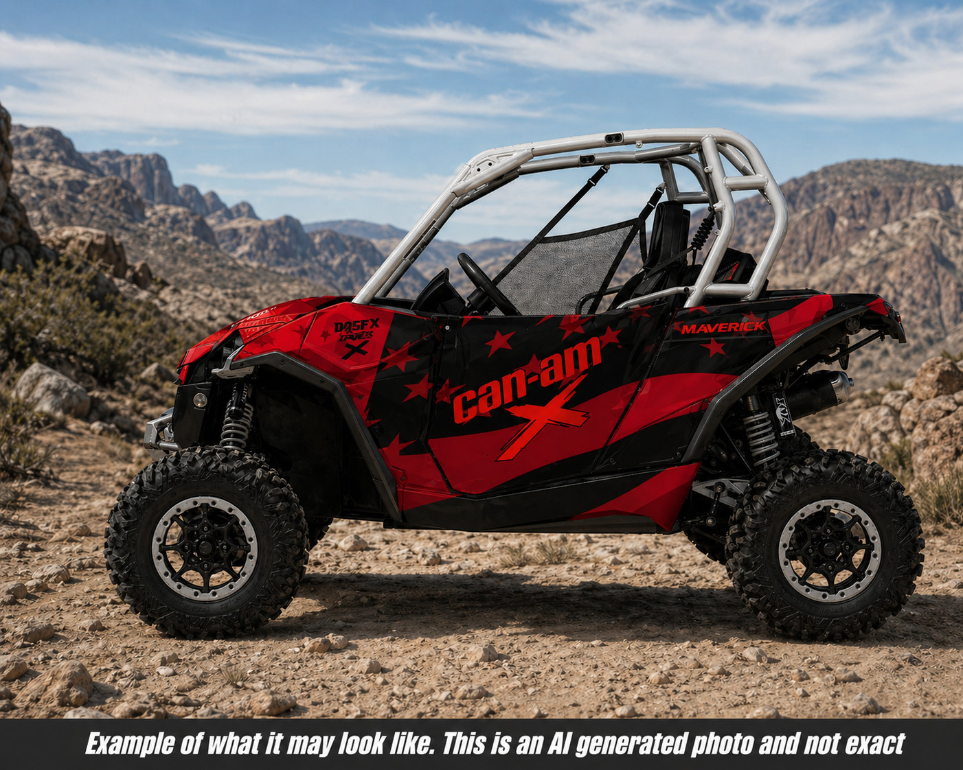 2013-2016 Can Am Maverick 1000 R  OAGFX Racing Graphics Kit  D69-3 USA Flag