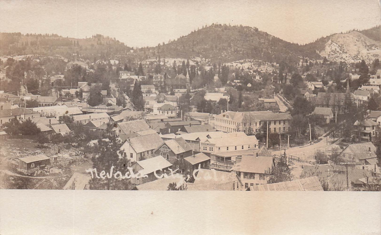 RPPC Nevada City California Grass Valley Lake Tahoe Photo Vtg Postcard I71