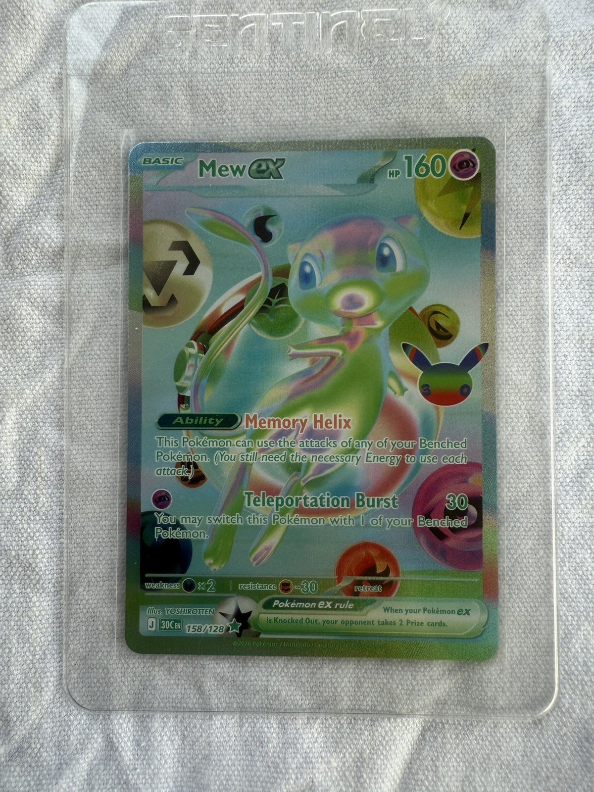 Pokémon 30th Anniversary Mew EX #158