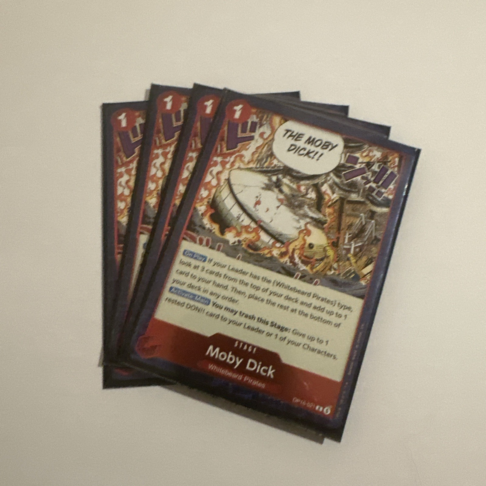 Moby Dick - 4x Rare OP16-021 - One Piece TCG