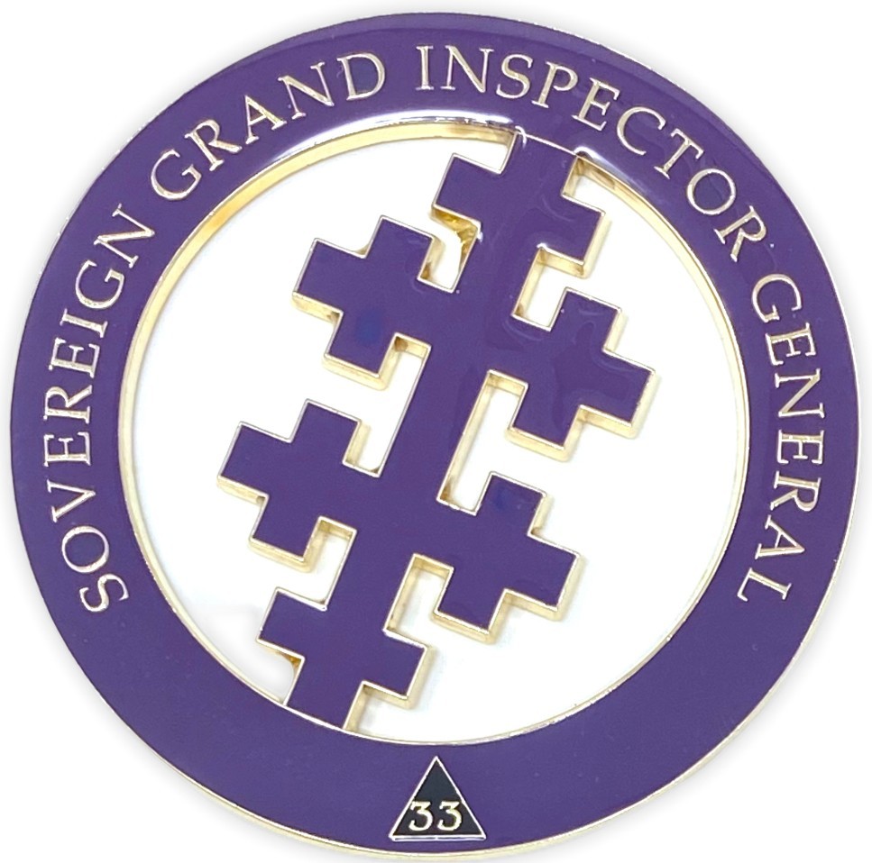 Sovereign Grand Inspector General Cut-Out Car Emblem Sovereign Grand Inspector General Cut-Out Car Emblem