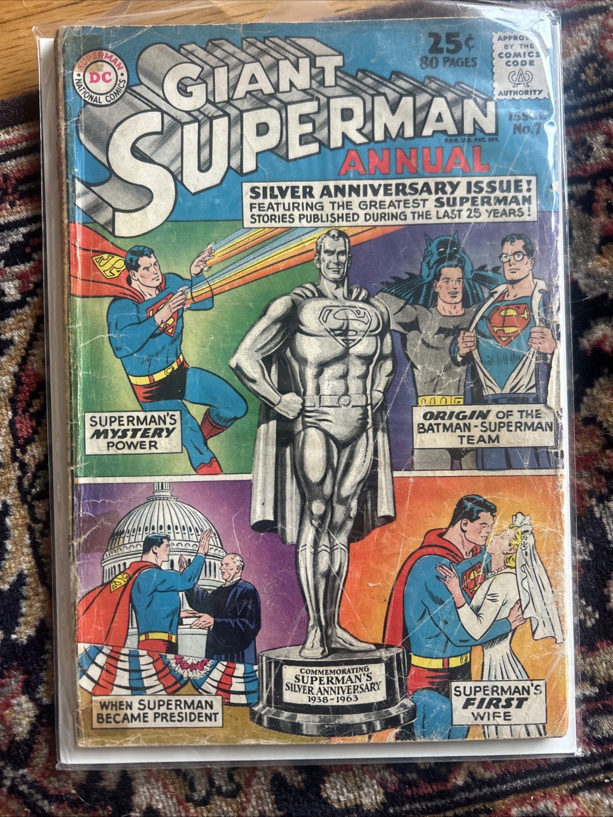 GIANT SUPERMAN ANNUAL #7 1963 DC SILVER AGE GIANT 84 PAGES