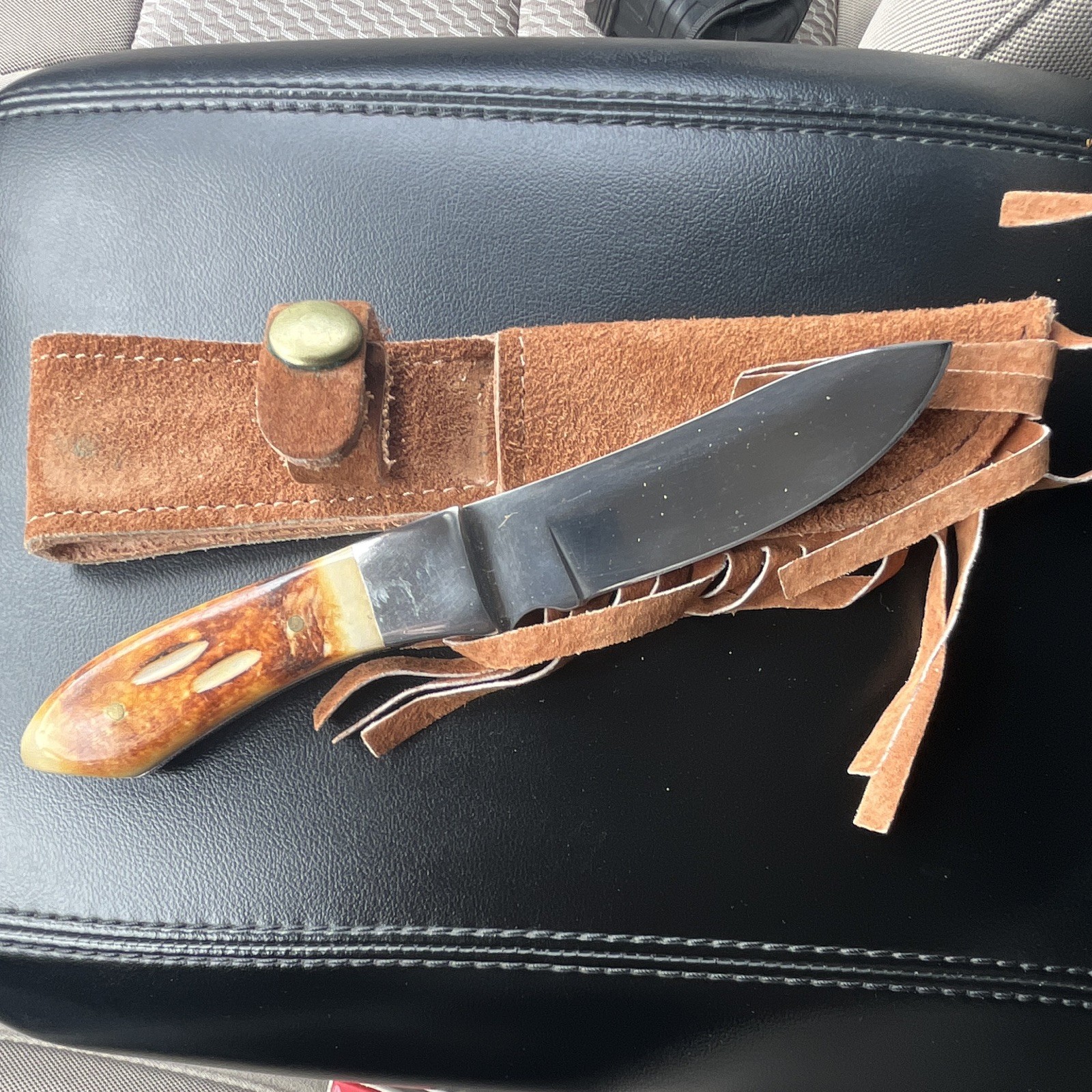 Handcrafted Custom Knife With Holster