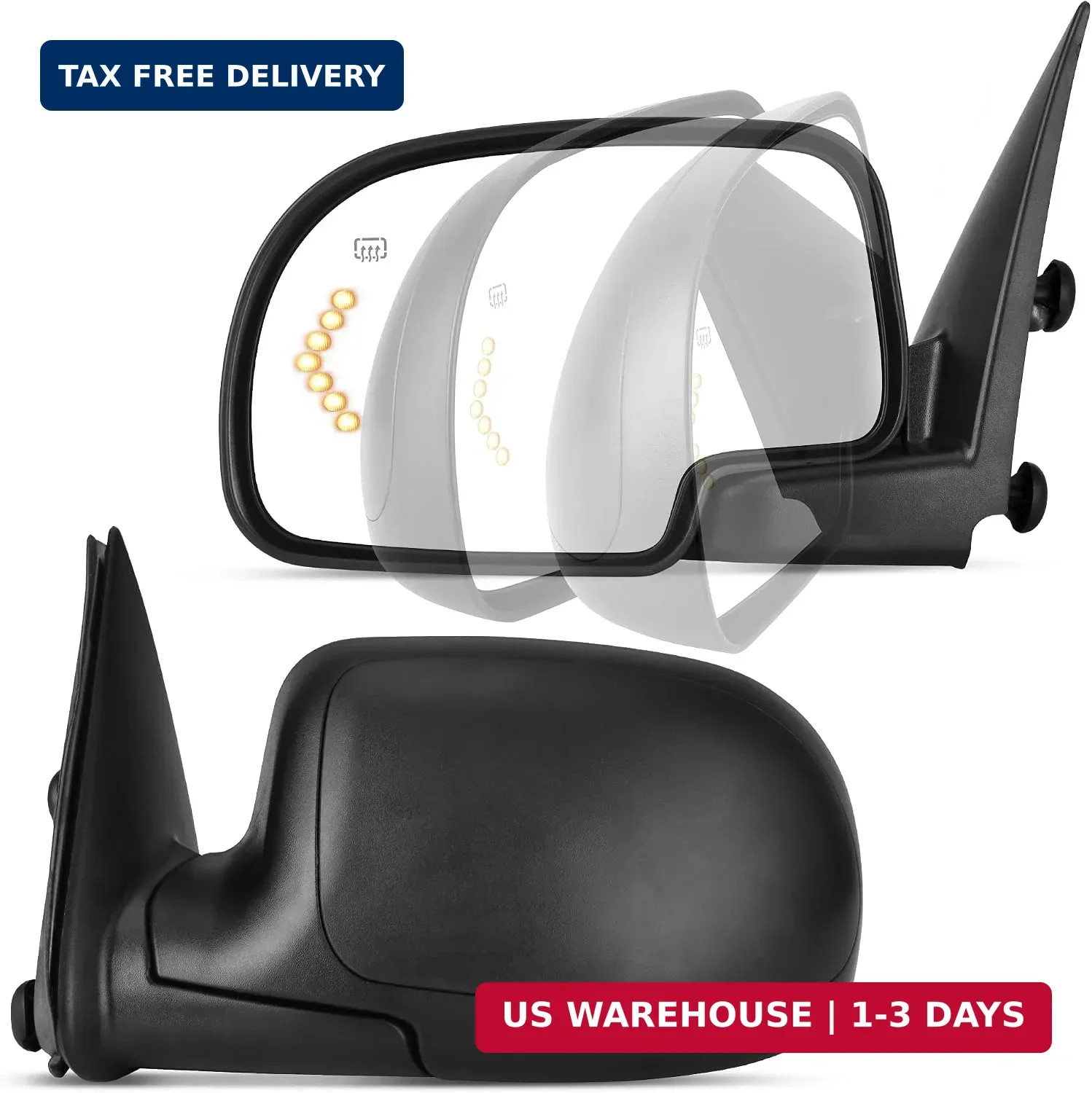 YITAMOTOR Towing Mirrors for 2003-2006 Chevy Silverado Tahoe GMC Sierra