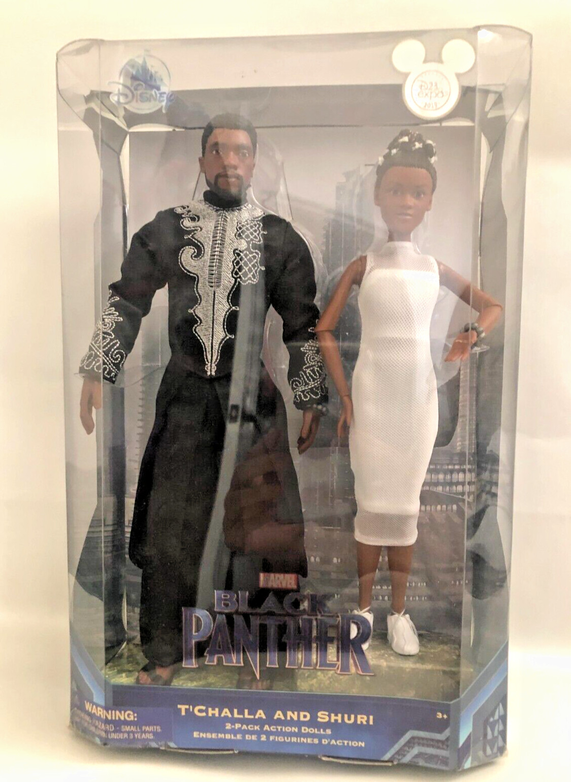 Brand New D23 EXPO 2019 T\'CHALLA AND SHURI 2-PACK DOLL SET RARE
