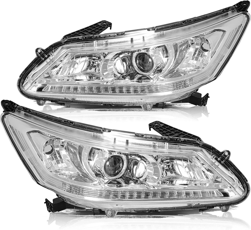 Headlight Assembly Compatible with 2013 2014 2015 Honda Accord 4-Door Sedan Proj Headlight Assembly Compatible with 2013 2014 2015 Honda Accord 4-Door Sedan Proj