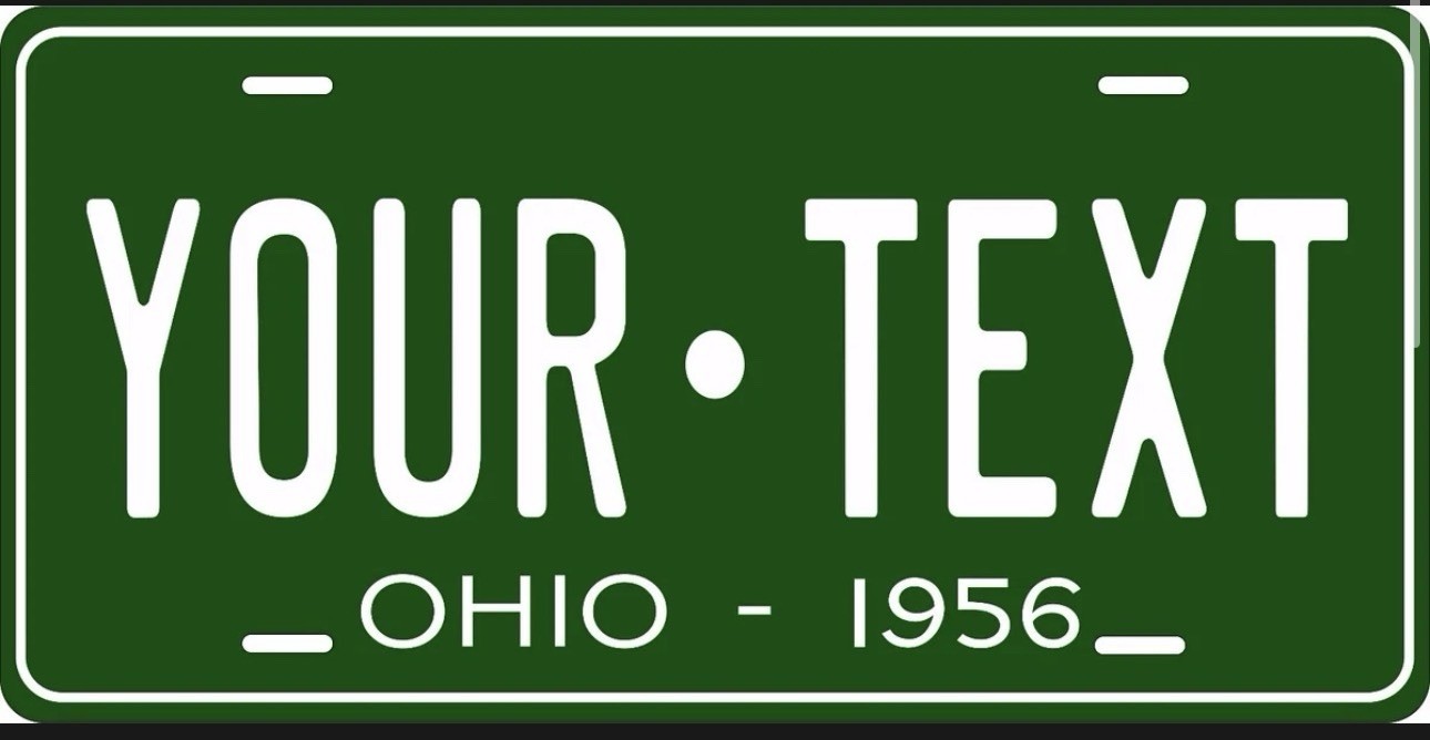 Ohio 1956 License Plate Personalized Custom Car Auto Bike Motorcycle