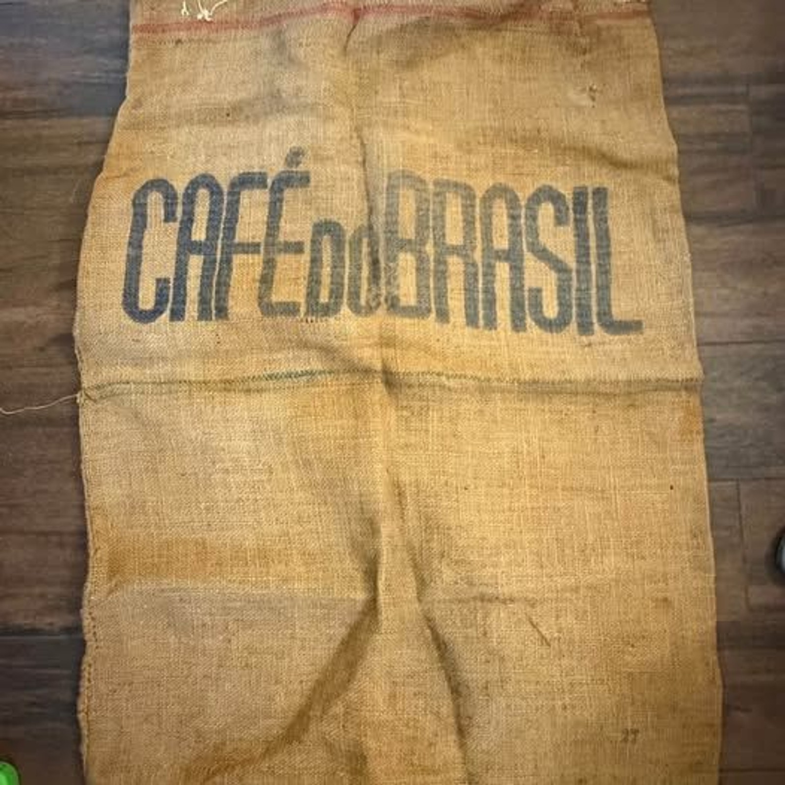 Vintage Café do Brasil Burlap Jute Coffee Bean Sack