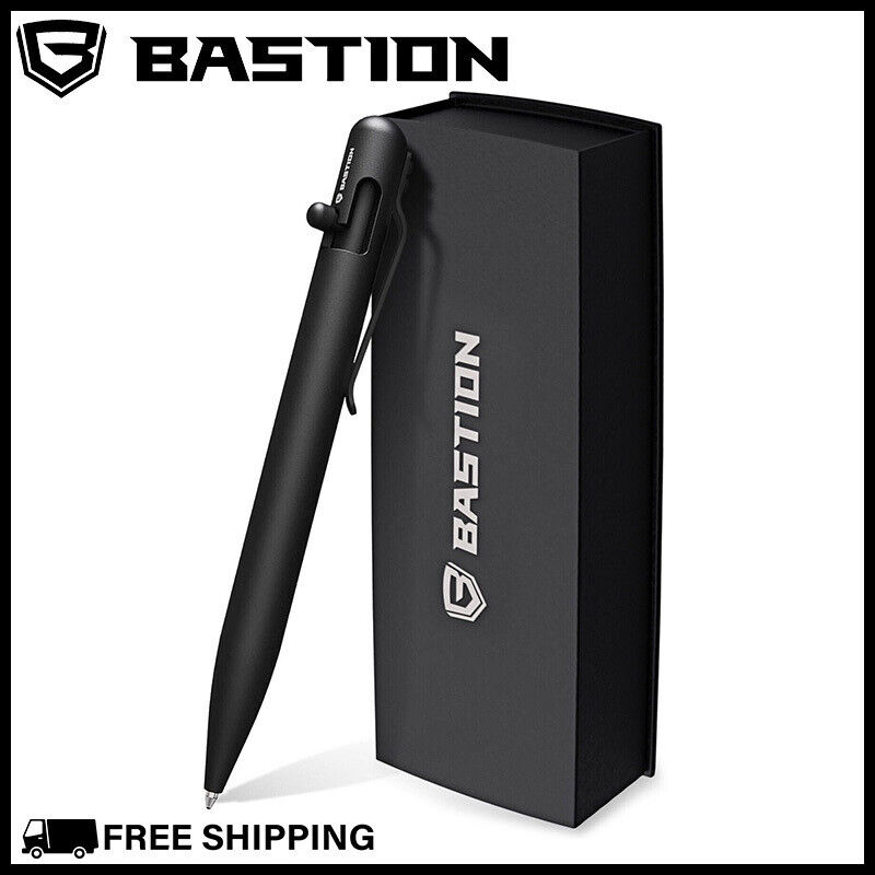 BASTION BOLT ACTION PERSONALIZED PEN Customized Engraved Titanium Black Gift Pen