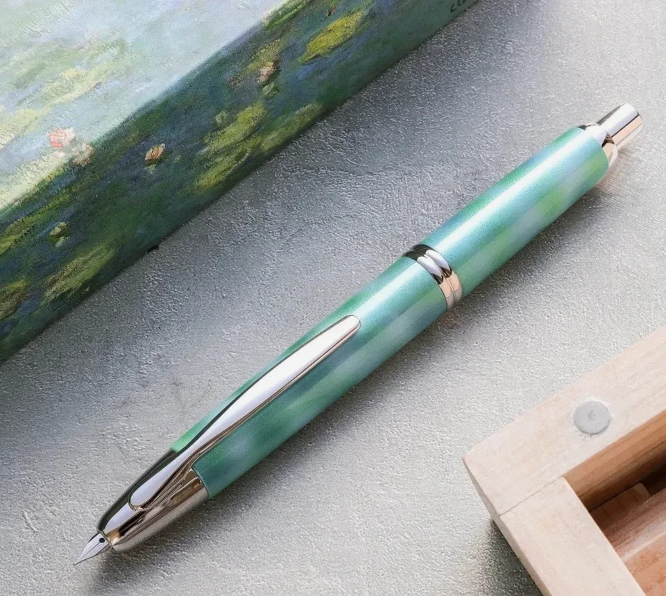 PILOT Capless Vanishing Point Claude Monet Water Lilies Japan Limited 18K EF Nib