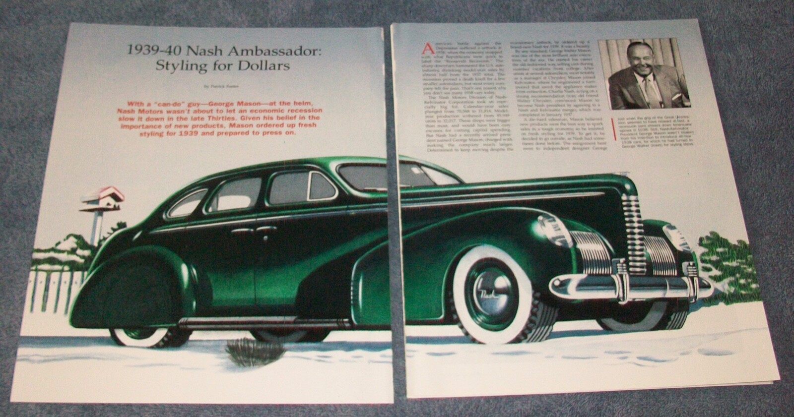 1939 1940 Nash Ambassador History Info Article 