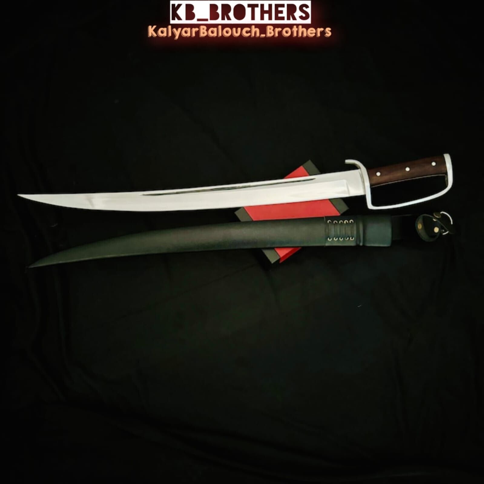 Custom & Handmade Carbon Steel Blade Long SABER Sword-Classical Sword-28-inches.