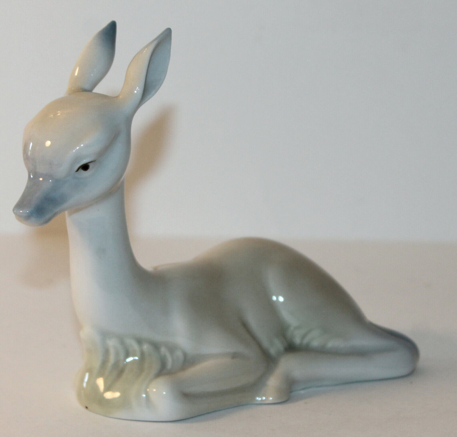 Porcelain Fawn Deer Figurine Porcelanas Miquel Requena Made in Spain