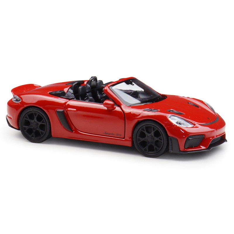 1:36 Porsche 718 Spyder RS Convertible Alloy Car Model Diecast Collectible Gift