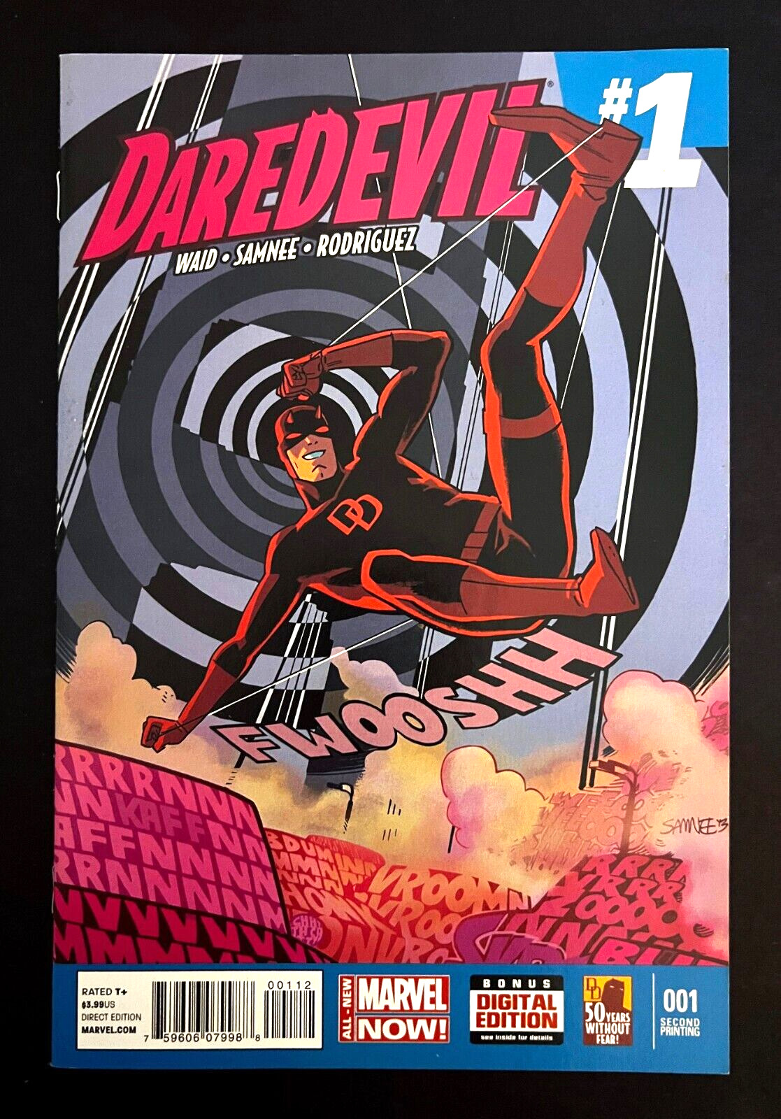 *Daredevil* #1 2nd Print Variant Mark Waid Marvel Comics 2014
