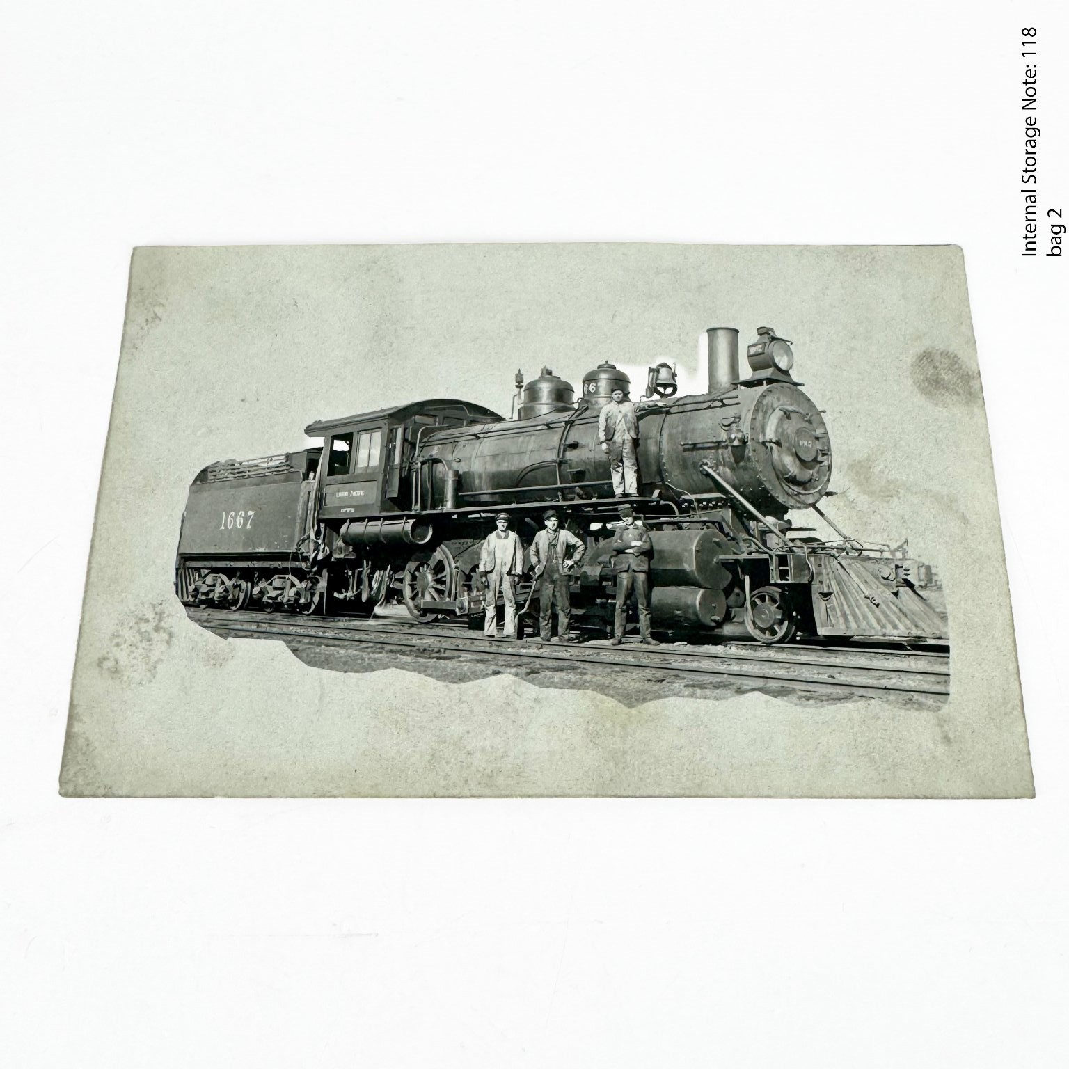 Vintage KRUXO Real Photo Postcard RPPC Steam Train Locomotive Engine