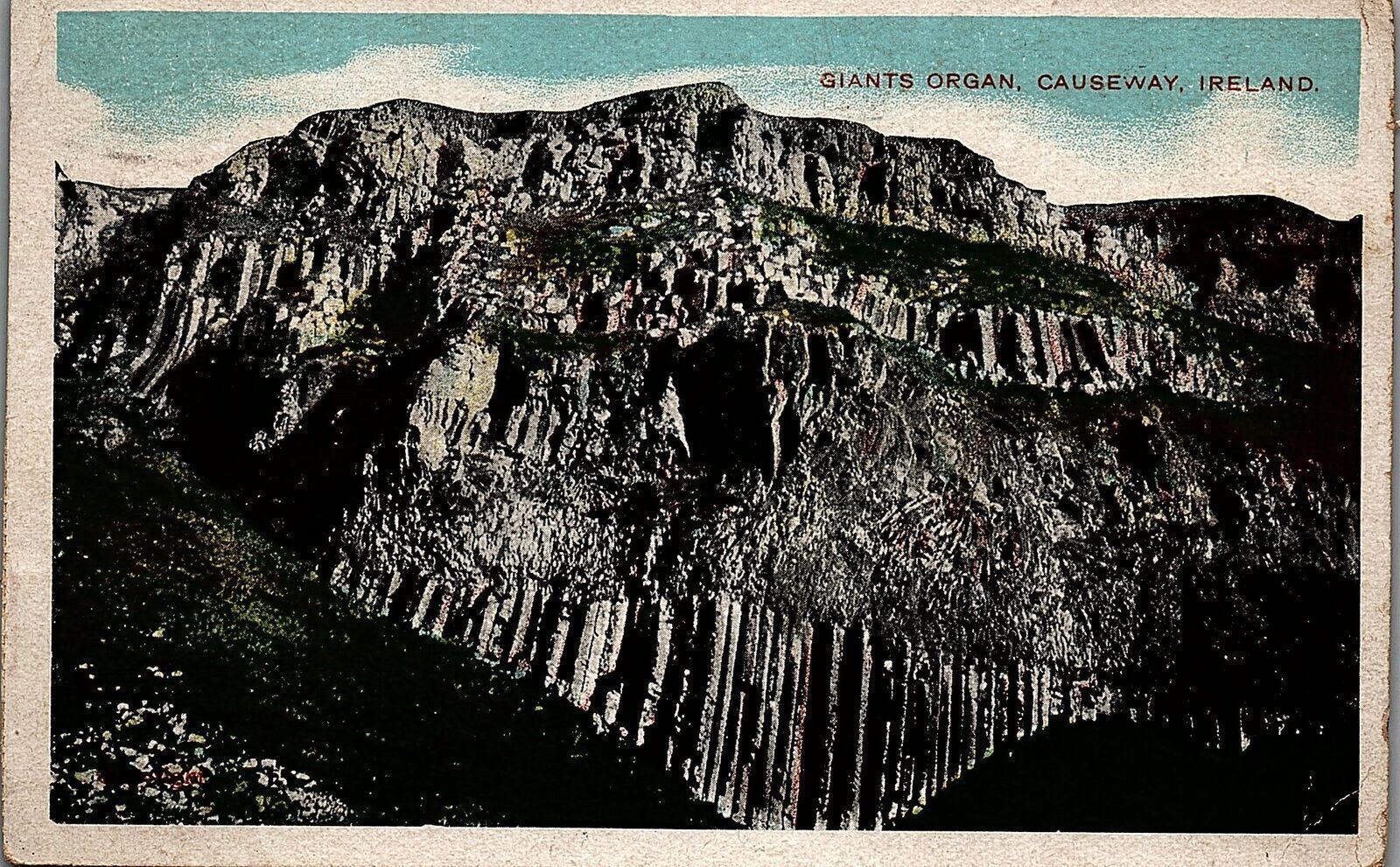 1912 NORTHERN IRELAND GIANTS ORGAN CAUSEWAY EARLY POSTCARD 34-302