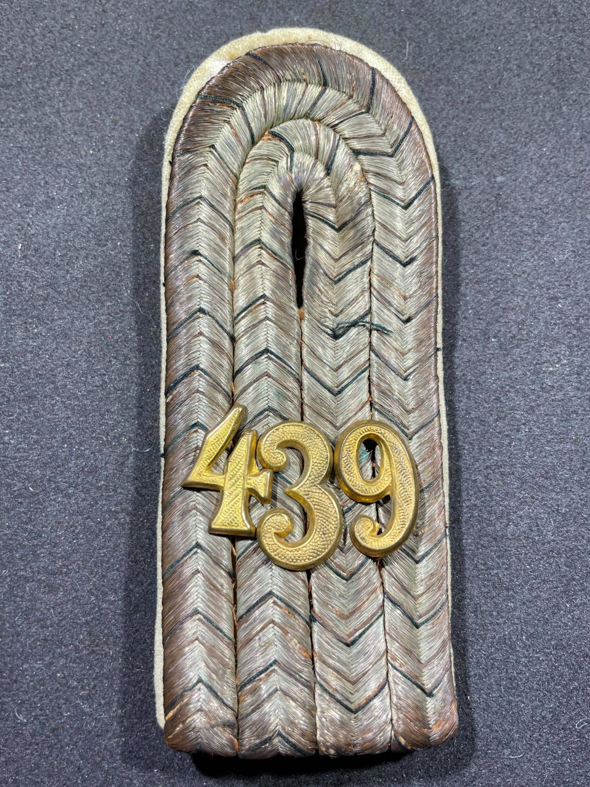 WW1 WWI Imperial German Army Military Shoulder Board Prussian Infantry Rgt 439