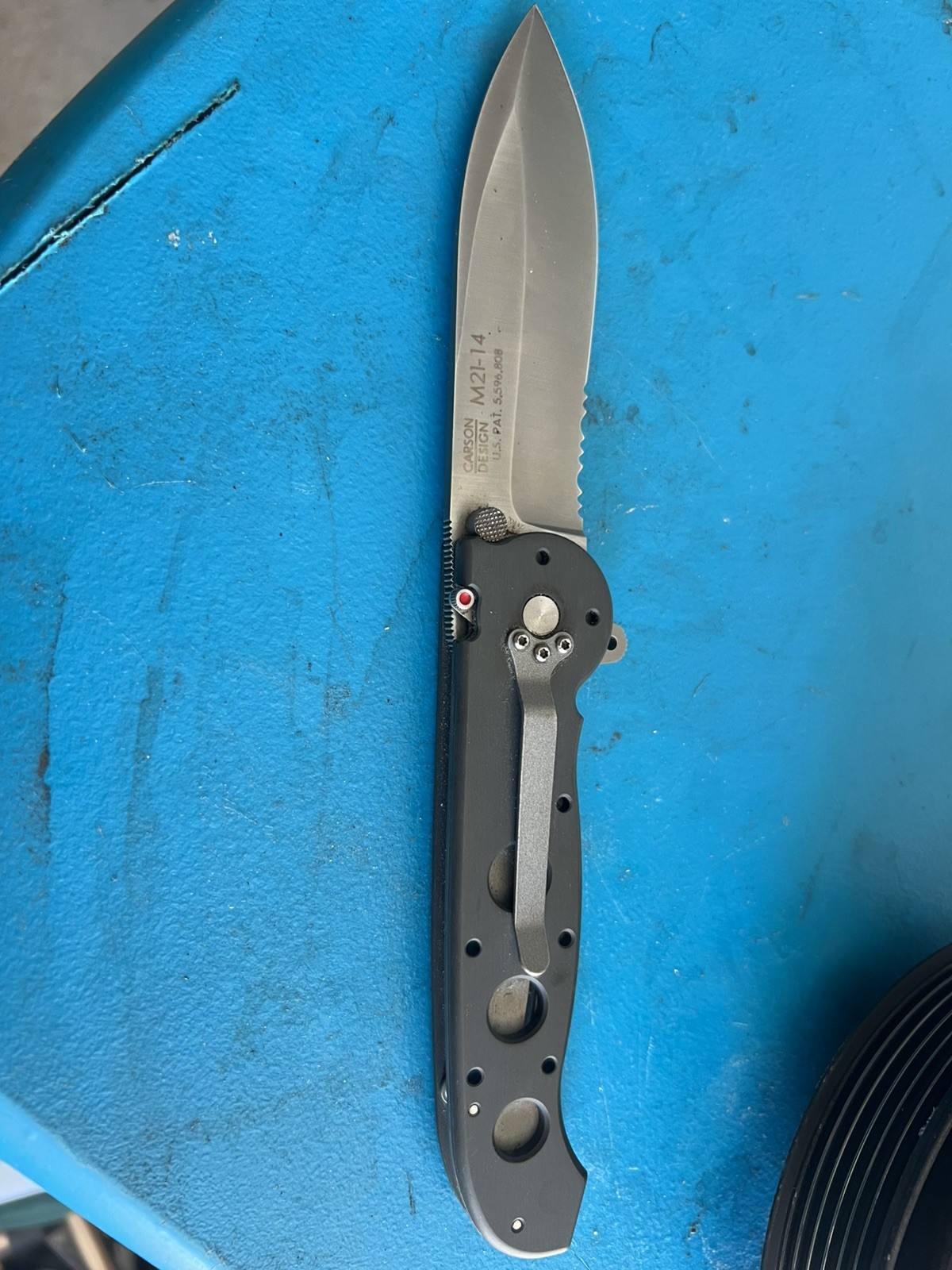 CRKT M21-14G Kit Carson G10 Folding Knife Veff Serrations Large Tactical Folder