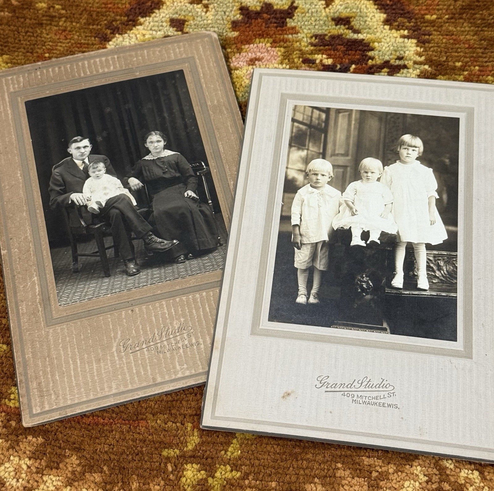 Lot/2 Antique Cabinet Cards Milwaukee WI 