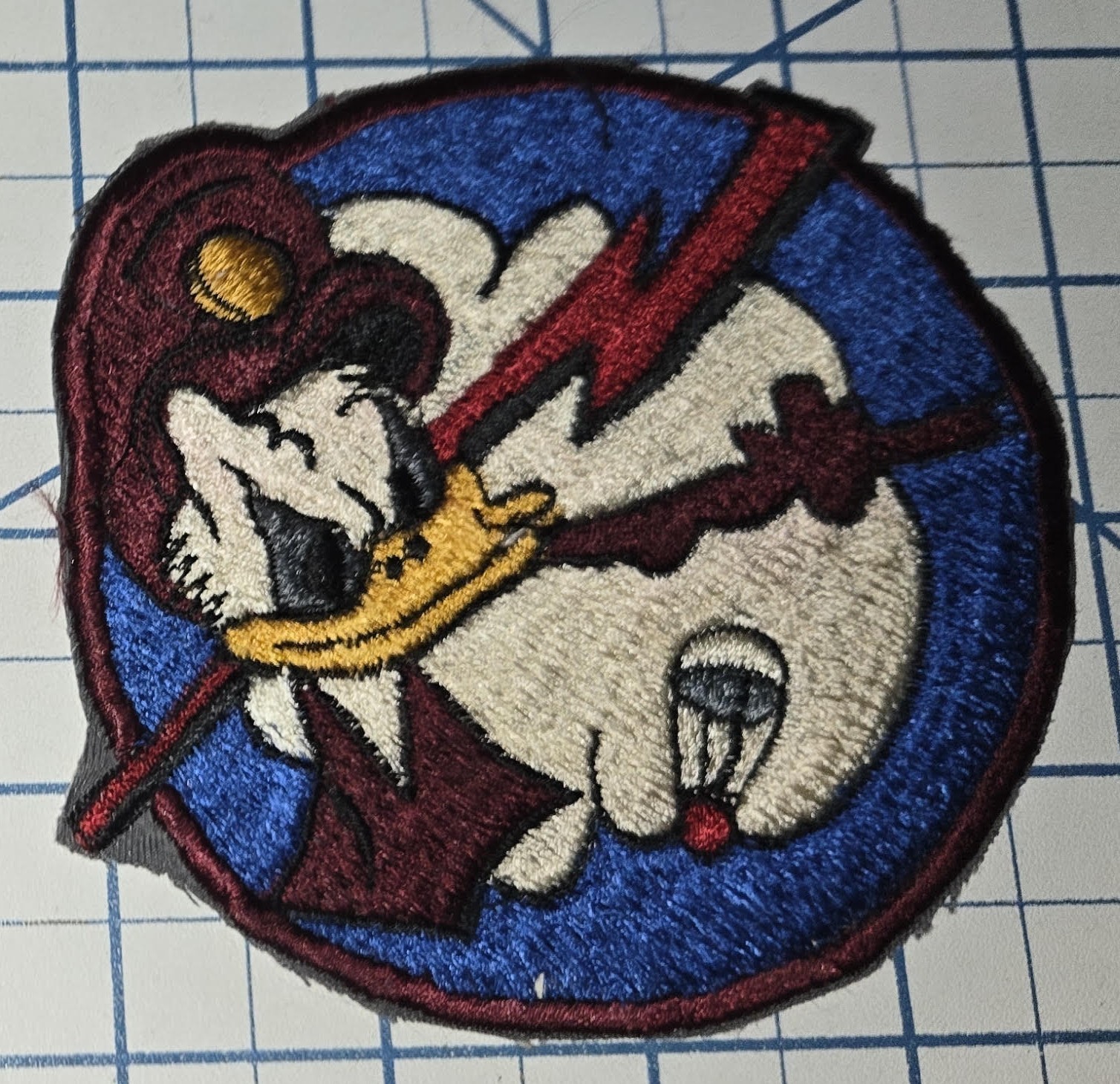 Korean War DONALD DUCK 63rd Troop Carrier Wing US Air Force USAF Patch Korea