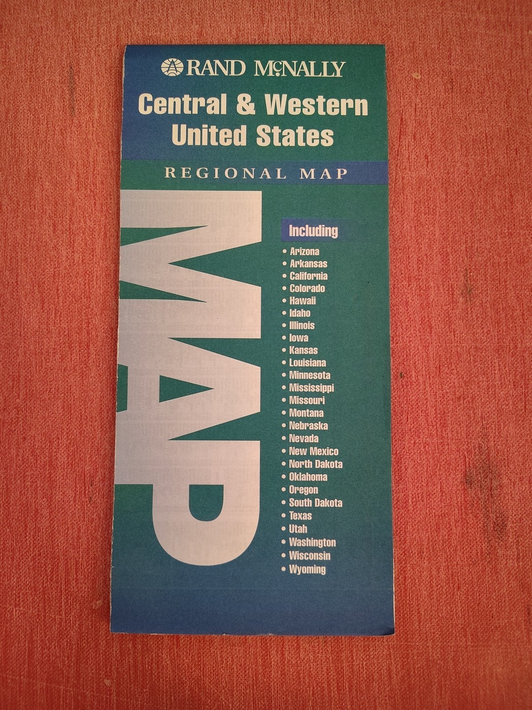 Vintage 1993 Rand McNally Central & Western United States Regional Map
