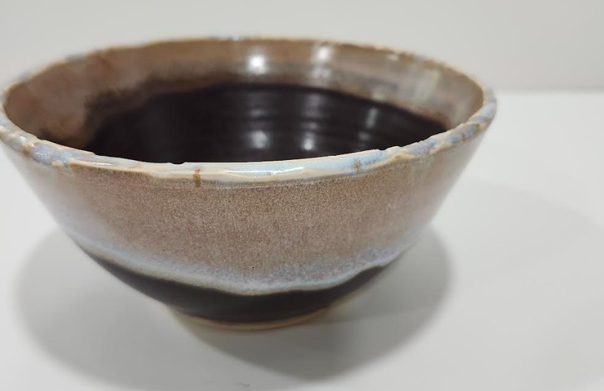Vintage Tenmoku Matcha Chawan Signed Studio Pottery Drip Glaze Tea Bowl Vintage Tenmoku Matcha Chawan Signed Studio Pottery Drip Glaze Tea Bowl
