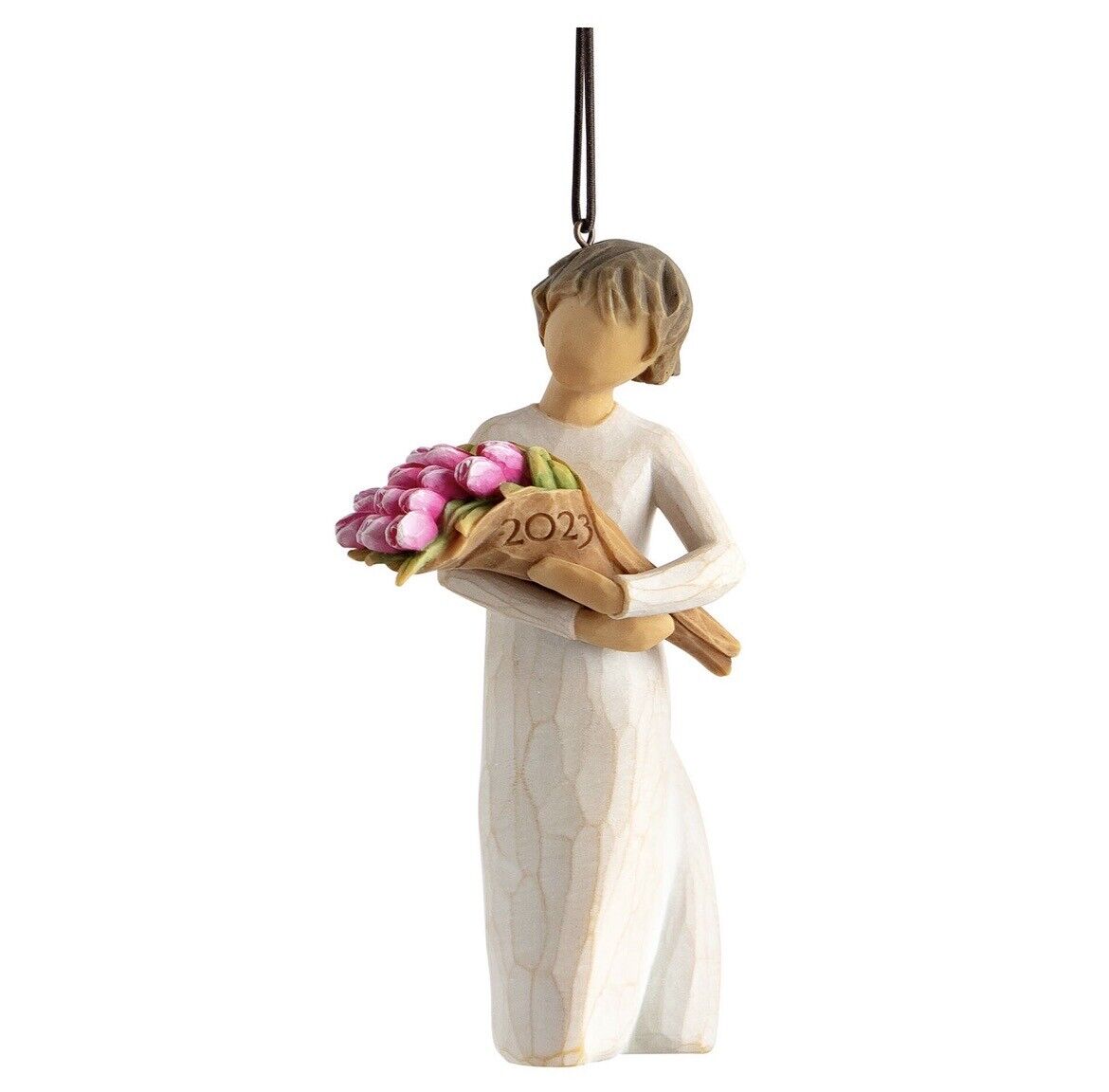 Willow Tree Girl With Tulip Bouquet 2023 Ornament